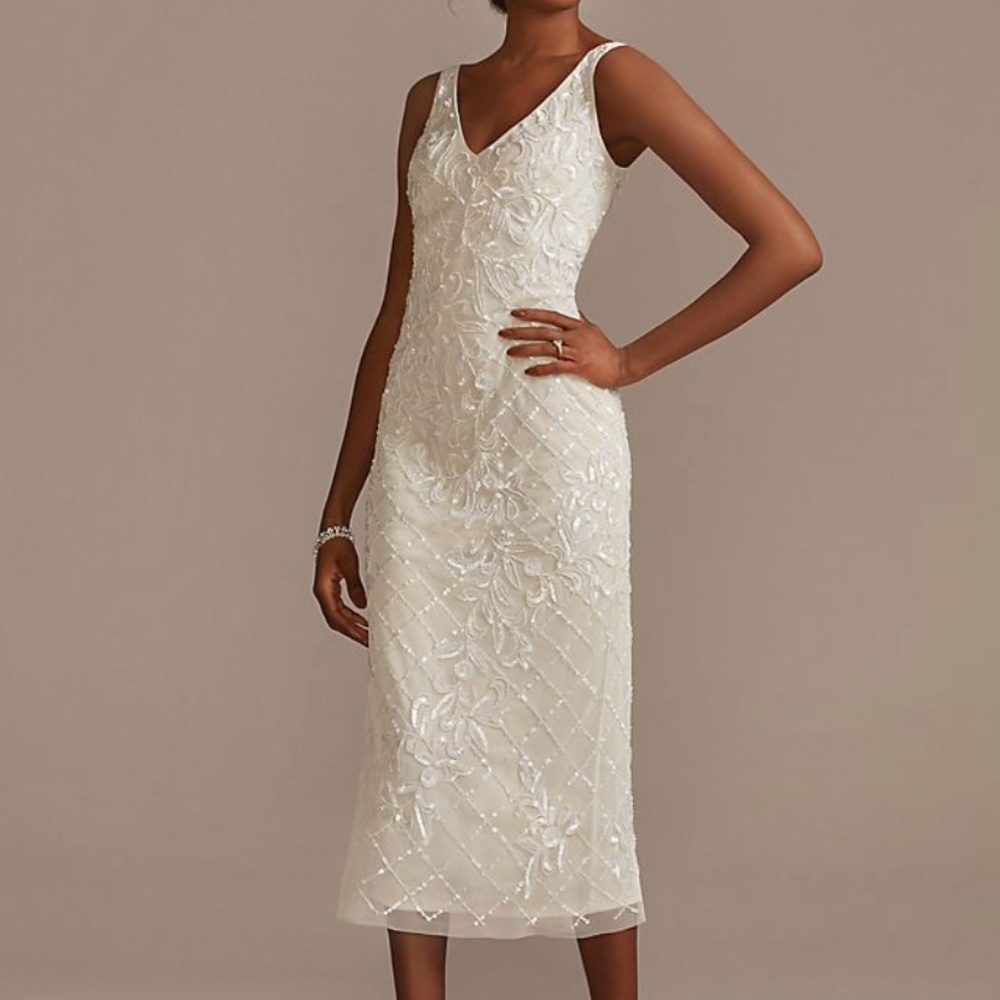 David’s Bridal Little White Dress